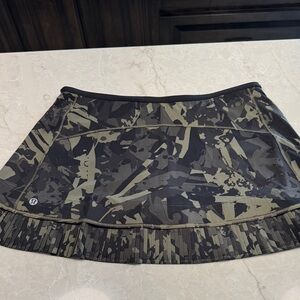 lululemon athletica Camouflage Tennis Skirt- worn once!!